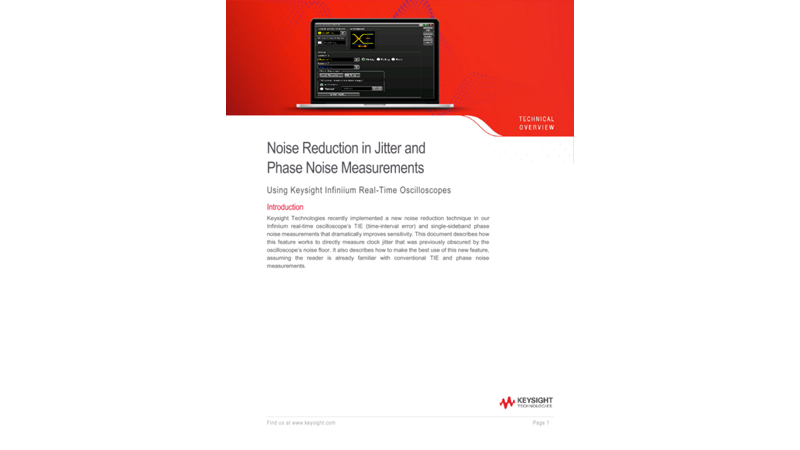 Noise Reduction in Jitter and Phase Noise Measurements